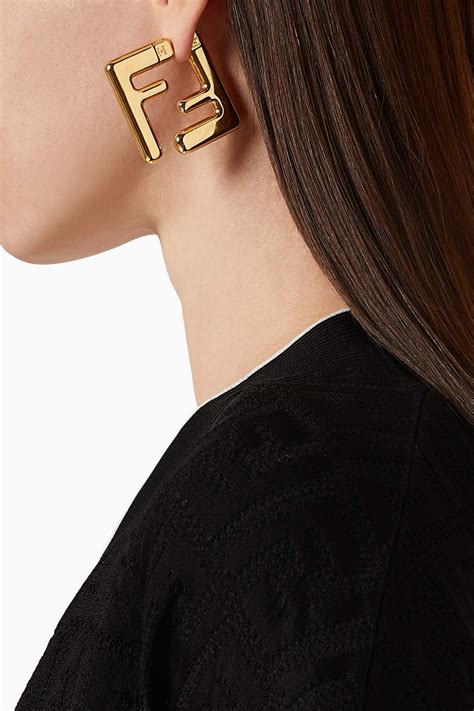 fendi stud earrings